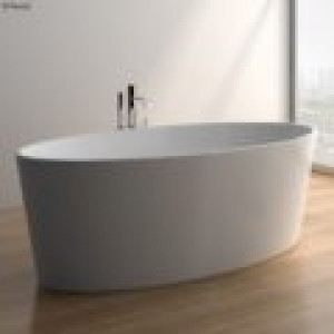 LEXY Matte White Stone Bathtub